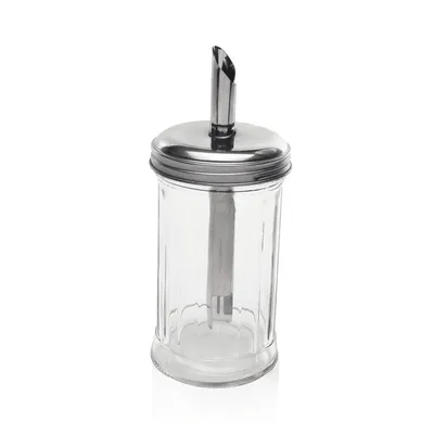 Produktbild von 6x Zuckerspender 17 cm Edelstahl Glas Zuckerstreuer