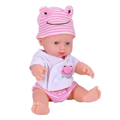 Zdjęcie produktu dla Lalka bobas, lalka bobas, winylowa lalka bobas, lalka, lalka noworodek, lalka bobas z ubrankami