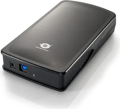 Produktbild von Conceptronic - Speichergehäuse - 3.5" (8.9 cm) - 1 Sender/Kanal - SATA 1.5Gb/s - USB 3.0 - Schwarz