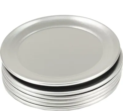 Produktbild von Pizzablech rund aus Aluminium 6 Stück Ø 177 mm