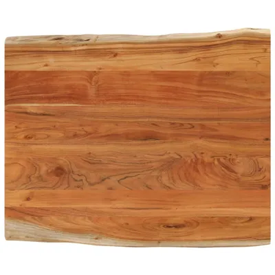 Produktbild von Tischplatte 110x80x3,8cm Rechteckig Massivholz Akazie Baumkante