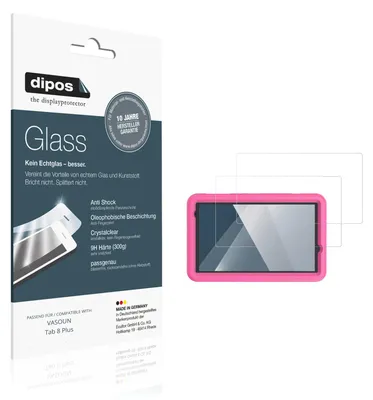 Immagine prodotto di 2x Pellicola Protettiva per VASOUN Tab 8 Plus Protezione Vetro Flessibile 9H dipos