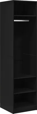 Obrázek produktu pro vidaXL Šatní skříň černá 50x50x200 cm Materiál dřevo