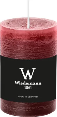 Produktbild von Wiedemann Marble Rustik Kerzen, Stumpenkerzen, Bordeaux 90 x Ø 58 mm