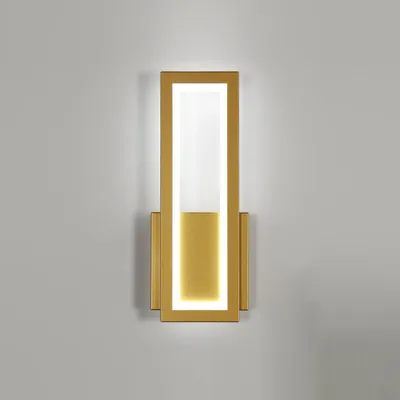 Imagen del producto de Lámpara de pared LED Osairous, diseño moderno, 16W, 1800 lúmenes, 32 cm, color dorado, temperatura de color 6500K
