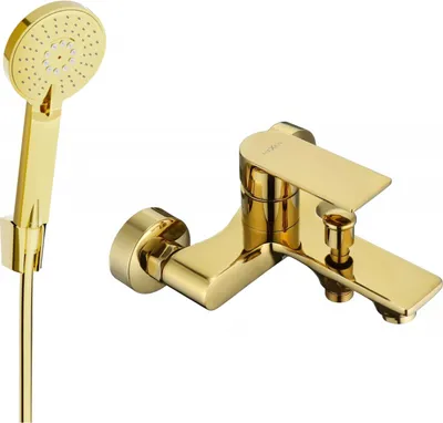 Produktbild von Mexen Royo R40 Wannenbatterie mit Brausegarnitur, Gold - 7223R40-50