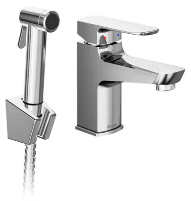 Immagine prodotto di Miscelatore per lavabo a colonna Ravak con doccetta bidet BM 011.01CR 144 mm con doccetta bidet e st