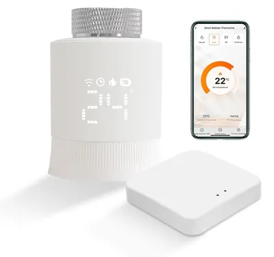 Zigbee Radiatorthermostat mit Hub, programmierbar, WiFi, Alexa