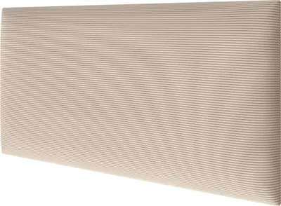 Immagine prodotto di STEGU Pannello Imbottito Rivestimento Parete Testiera Letto in tessuto corduroy color crema 60x30 cm