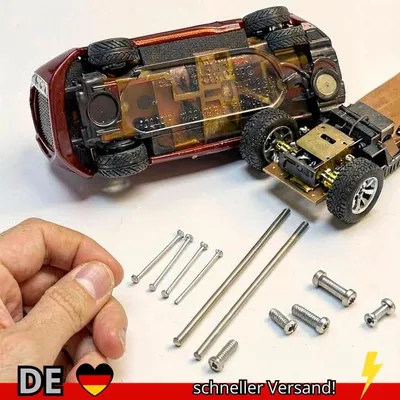 Produktbild von 1 64 Modellauto-Räder Achse für Wheels Ersatzteile Matchbox Tomica