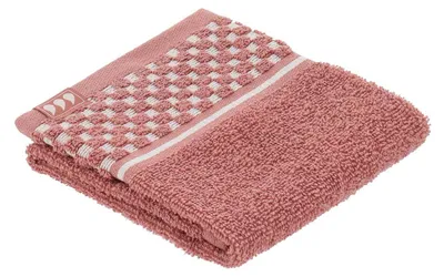 Produktbild von Gästehandtuch 30 × 50 cm, 100 % baumwolle, im vichy-stil – blush - Tendance