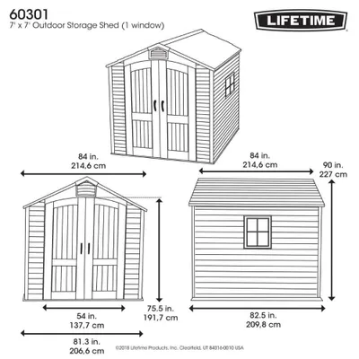 Obrázok produktu pre LIFETIME Stella prístrešok vrátane podlahy 213 x 213 cm tmavo šedý