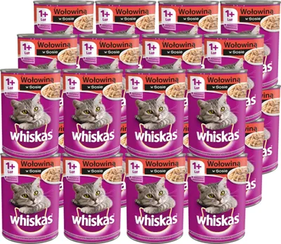 Produktbild von Whiskas Adult Für Katzen Rindfleisch In Soße Set 24X 400G