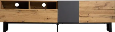 Obrázek produktu pro Fortuna Lai TV Lowboard,TV stolek,Základní skříňka,TV skříňka,TV stolek,TV nábytek,TV deska,Kancelář, Studovna, Obývací pokoj Wood Look