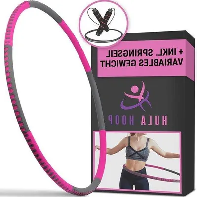 Produktbild von Famanu Hula Hoop für Erwachsene - 77-94 cm - 829-2250 Gramm - Fitness und Massage