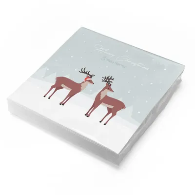Produktbild von itenga 20x Serviette Weihnachten - Hirsche