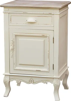 Produktbild von OXM Nachttisch Rimini Creme / Hellbraun 45 x 69 x 35 cm