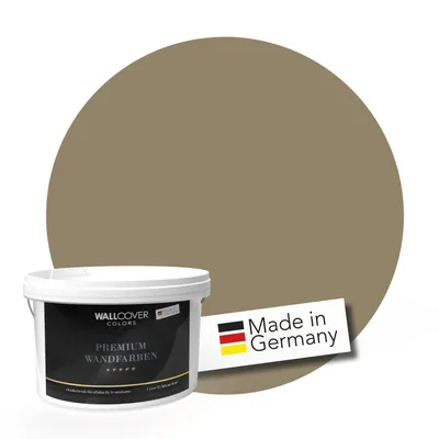 Produktbild von WALLCOVER PREMIUM Wandfarbe Positives Bernsteinbraun Hochdeckend Matt 2,5L für 2