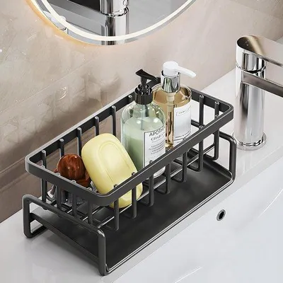 Produktbild von Küchenunterschrank Organizer mit Ablaufrinne und Schwammhalter