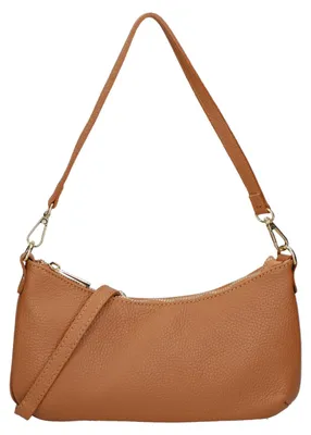 Immagine prodotto di Borsa a Spalla Donna Pelle Dollaro Vera Pelle  Italy Tracolla Regolabile Beige UNICA 27x14x3 cm