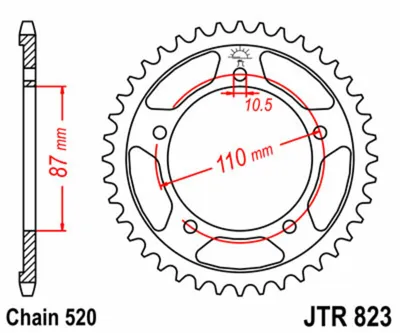 Obrázek produktu pro JT Sprocket 46T 520 JTR823.46
