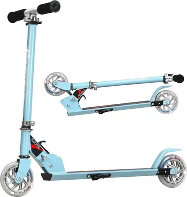 Produktbild von KOMFOTTEU Kinder Scooter mit LED Rädern, Kinderroller höhenverstellbar & Klappbar, Kickscooter Cityroller aus Aluminium, für Kinder ab 4 Jahre