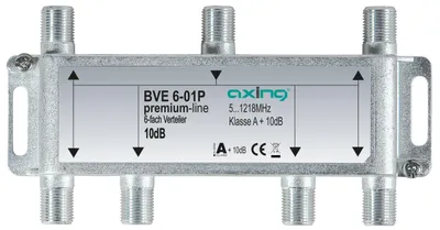 Zdjęcie produktu dla AXING Dystrybutor F-Conn 6f 5-1218MHz 6,5dB BVE6-01P