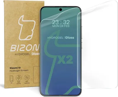 Produktbild von Bizon Glass Hydrogel Xiaomi 13 / Xiaomi 14 [2 PACK]