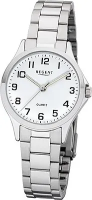 Produktbild von Regent Armbanduhr Quarzuhrwerk Analoganzeige Mineralglas - deutsche Uhrenmarke Zeitlos und Modern