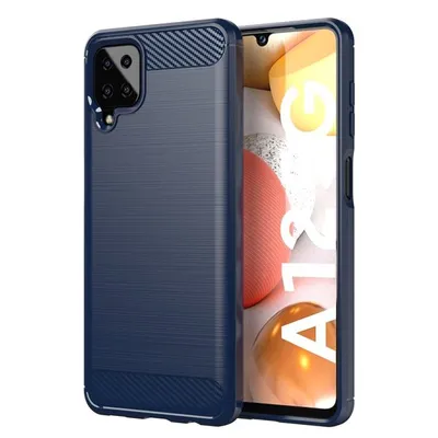Image de Cadorabo Housse pour Samsung Galaxy A12 / M12 en bleu Housse TPU Case Cover Etui Housse téléphone portable