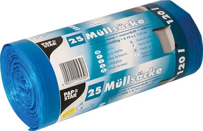 Image de STARPAK 19530 STARPAK Müllsäcke HDPE, 120 Liter, blau