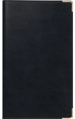 Obrázek produktu pro Kapesní diář, model int., 8,7 × 15,3 cm, 1 týden/2 strany, umělá kůže Belnova, černý, 2027