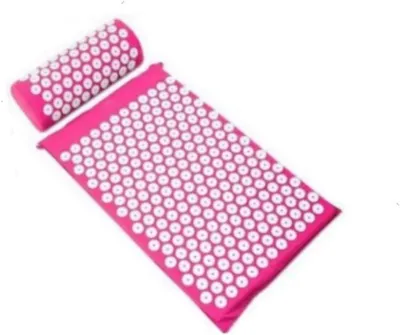 Image de Tapis d'acupression - Ensemble de massage - Relaxation corporelle - Des milliers de points de stimulation - Tapis de 67x42 cm - Rose
