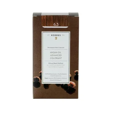 Image de KORRES Argan Oil Advanced Colorant - Permanent Hair 6.3 Honey Dark Blonde