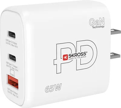 Immagine prodotto di SKROSS Caricabatterie da parete USB Caricabatterie 65W GaN US (SKCH001265WPDUSCN)