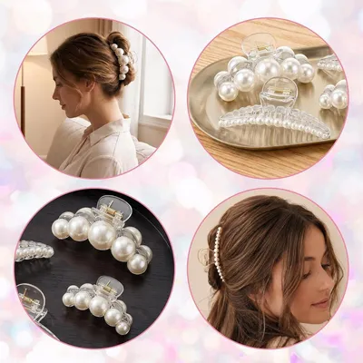 Set von 4 Haarspangen für Damen