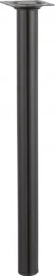 Image de Pied de table basse cylindrique fixe acier époxy noir, 40 cm