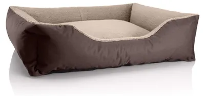 Obrázek produktu pro Pelíšek pro psy TEDDY, pohovka pro psy,(XL) cca 100x85x23cm, MELANGE (hnědá/béžová)