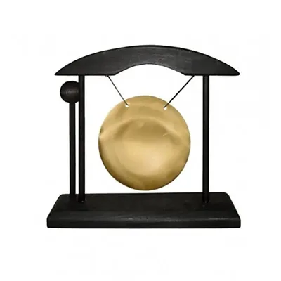 Obrázek produktu pro Stolek Gong Small Black & Golden Color - 16x5x16 cm