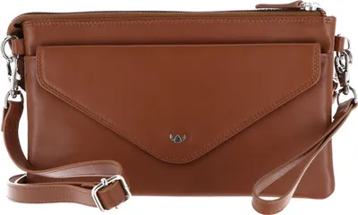 Produktbild von Golden Head Leder Handgelenktasche Umhängetasche Polo RFID Protect Mini-Tasche 8216 Cognac braun
