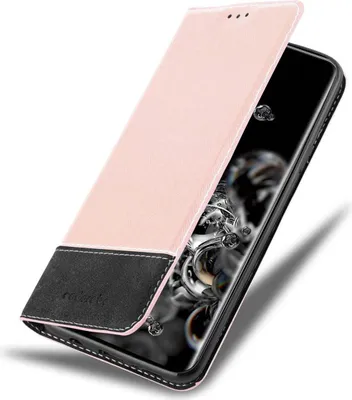 Produktbild von Cadorabo Hülle für Samsung Galaxy S20 ULTRA Schutzhülle in Rosa SHandyhülle Book Case Etui Kunstleder