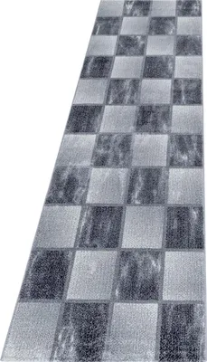 Produktbild von Kurzflor Teppich OTTAWA Grau 80 x 250 cm