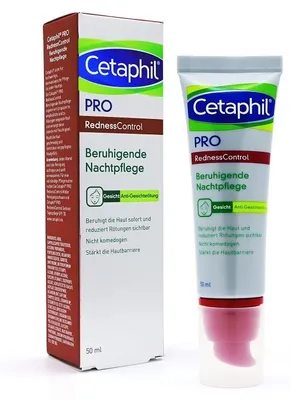 Obrázek produktu pro Noční krém proti zarudnutí pro citlivou pleť - Cetaphil Pro, 50 ml