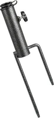Produktbild von Enero Camp Metall-Bodenhülse für Strandschirm – Ø 22–35 mm, stabile Stahlkonstruktion, doppelte Erdspieße, ideal für Strand, Garten & See