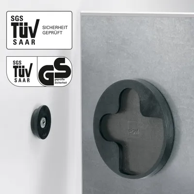 Produktbild von SIGEL GL158 Glas-Magnettafel / Magnetboard Artverum, 30x30 cm, super-weiß