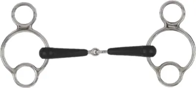 Produktbild von Equirubber - "Equikind+" Universal-Gelenk Trense ER523 (5,5 in) (Silber/Schwarz)