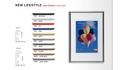 Produktbild von Plastový fotorámik New Lifestyle A3 29,7x42cm zlatý