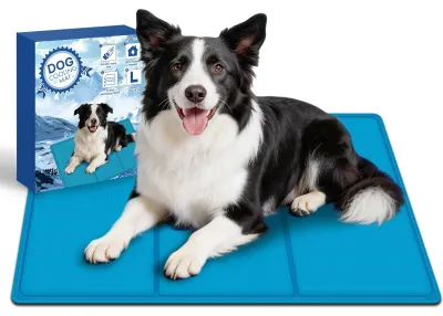 Kühlmatte für Hunde, Gel-Cool-Pad, 90x50 cm, druckaktiviert