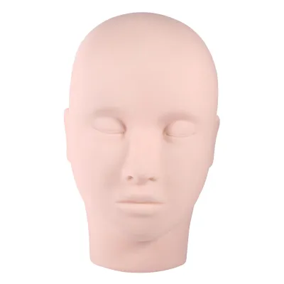Image de 1 tête d'entraînement améliorée pour les extensions de cils, modèle pour les exercices de maquillage
