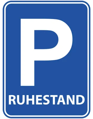Produktbild von Rentner Parkplatzschild Türschild 'Ruhestand' 45 x 33,5 cm